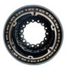 Black Wide 5 Beadlock Wheel 15x14x5 by Keizer Wheels (MW15145BL-BL)