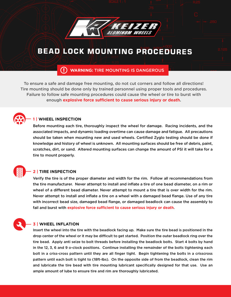 Beadlock Mounting Instructions - p 1