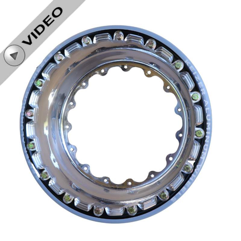 Polished Half Wheel - Inner Beadlock - Aluminum - 15x5 - Wide 5