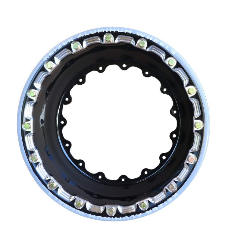 Black Half Wheel - Inner Beadlock - Aluminum - 15x5 - Wide 5