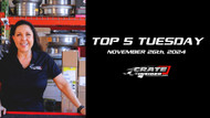 Top 5 Tuesday - November 26th, 2024