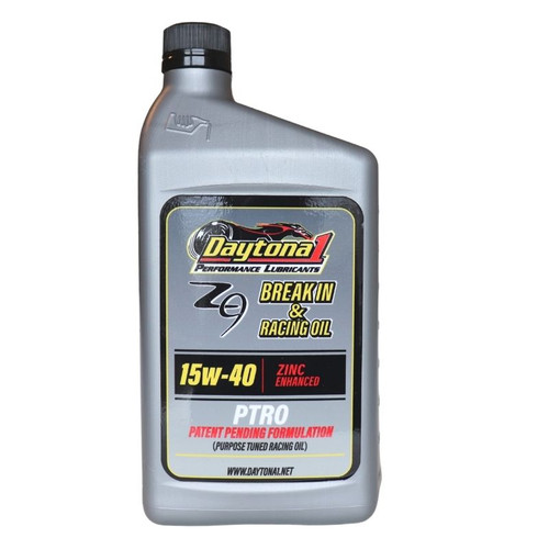 Daytona 1 PTRO Zinc Enhanced 15W-40 Break-In & Racing Oil Quart