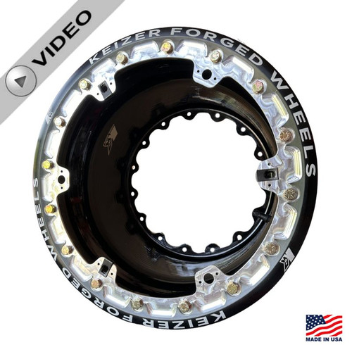Wide 5 Polished Beadlock Wheel Replacement Part 15x9 by Keizer Wheels