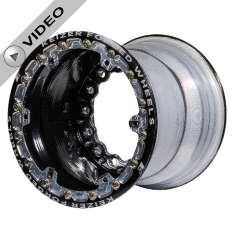 Black Forged Beadlock Wheel - 15x14x5 by Keizer Wheels