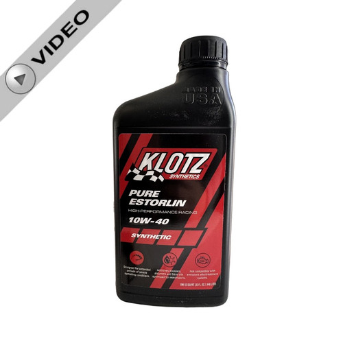 Klotz 10W/40 Estorlin Racing Performance Synthetic Oil (KE-940) video