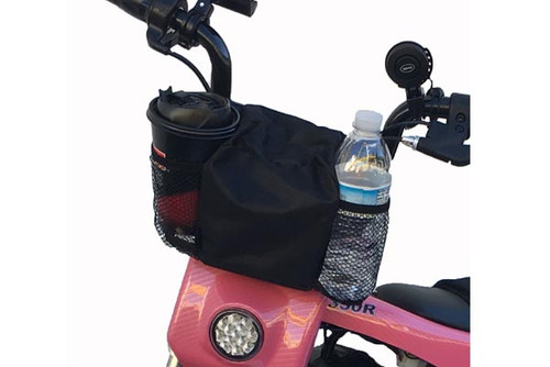 Burromax Pit Bike Handlebar Bag, 2 Cup holder, Black 16030