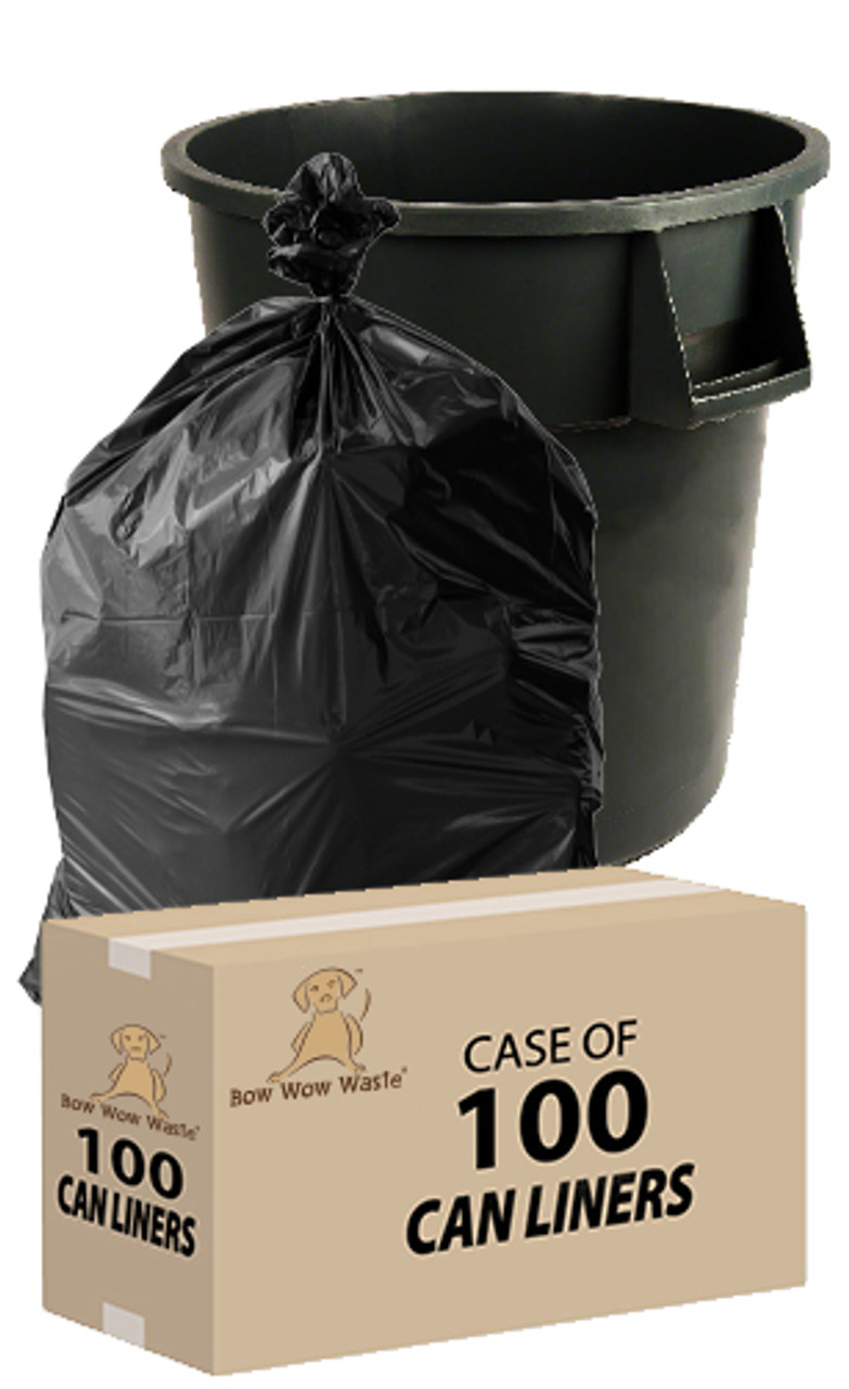 BIG Trash Can Liners –45 Gallon –Case of 100