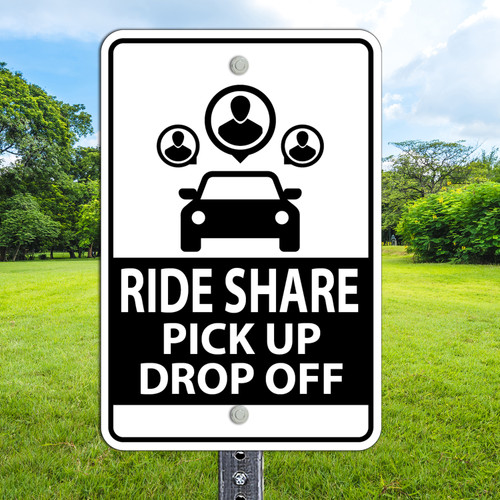 Ride Share Parking - 12x18 Aluminum Sign