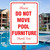 Pool Furniture (Red) - 12x18 Aluminum Sign