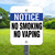 No Smoking or Vaping - 10x12 Aluminum Sign