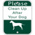 Sign  "Clean Up After Your Dog"