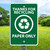 Recycling Paper Only - 12x18 Aluminum Sign