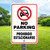 No Parking Bilingual - 12x18 Aluminum Sign