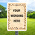 Custom Dog Sign: Brown Paws 12"x 18" Aluminum Sign