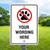 Custom Dog Sign: Paw Print 12"x 18" Aluminum Sign