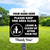 Custom Dog Sign: Keep Area Clean 10"x 12" Aluminum Sign