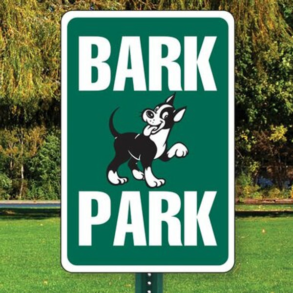 Bark Park - 12x18 Aluminum Sign