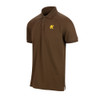 Hawthorn Essential Logo Cotton Pique Emb Polo Brown