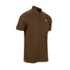 Hawthorn Essential Logo Cotton Pique Emb Polo Brown