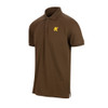 Hawthorn Essential Logo Cotton Pique Emb Polo Brown