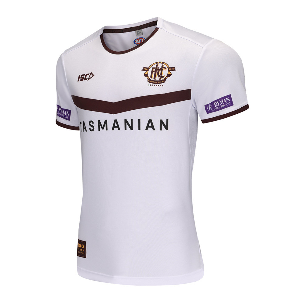 Hawthorn 2025 ISC 100 Year Mens White Training Tee