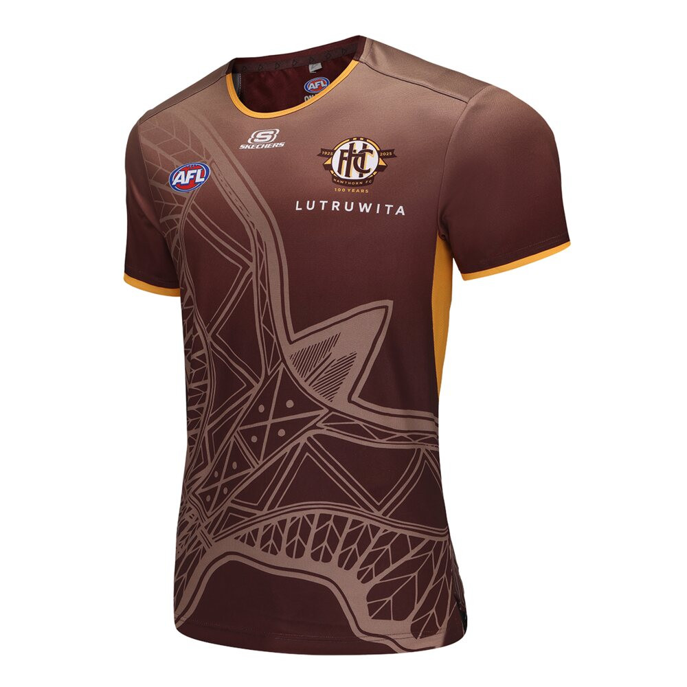 Hawthorn 2025 ISC 100 Year Mens Run Out Tee