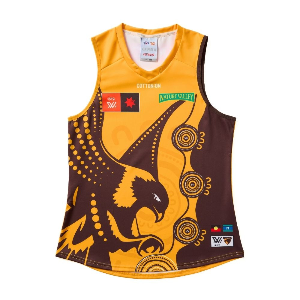 Hawthorn AFLW 2025 Adults First Nations Guernsey