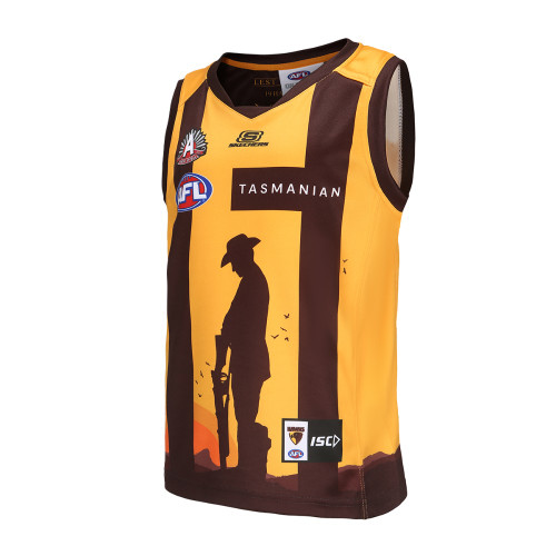 Hawthorn 2023 ISC Kids ANZAC Guernsey