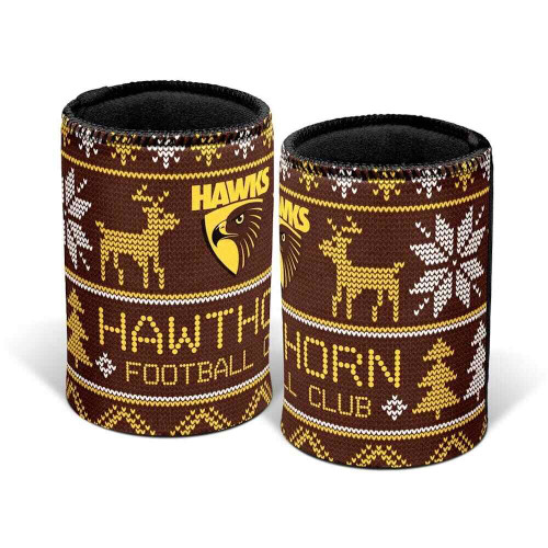 Hawthorn Ugly Christmas Can Cooler