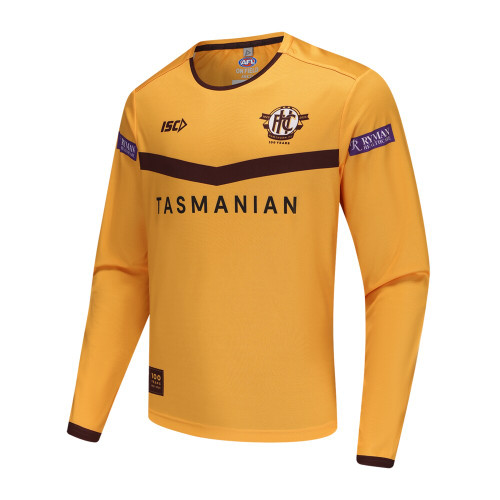Hawthorn 2025 ISC 100 Year Mens Gold LS Training Tee