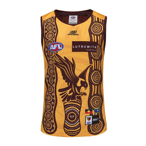 【海外Ｌサイズ】AFL ホーソーン・ホークス 2025 アウェイガーンジー HAWTHORN HAWKS 2025 AFL HOME GUERNSEY – My Team Shop