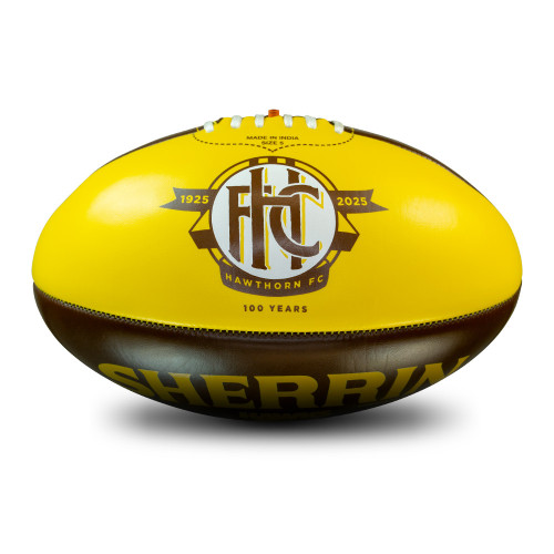 Hawthorn Sherrin 100 Year PVC Football Sz 5