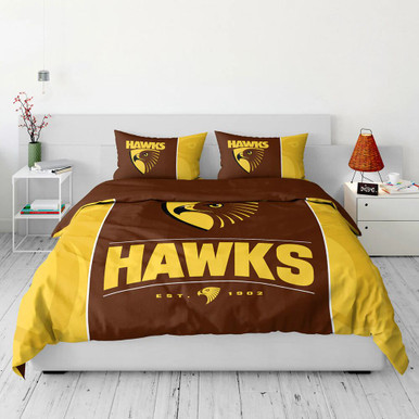 Hawthorn Hawks Queen Quilt Cover