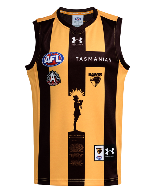 Hawthorn 2026 Youth ANZAC Guernsey