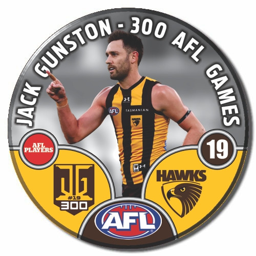 Jack Gunston 300th Game Player Badge
