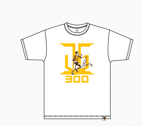 Jack Gunston 300th Game Tee
