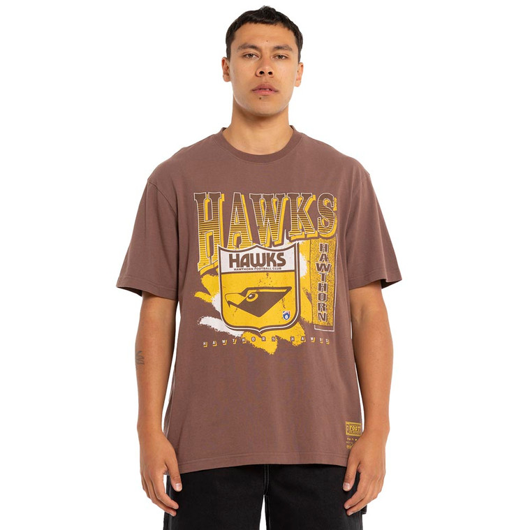 Hawthorn Mitchell & Ness Adults Brush Off Tee