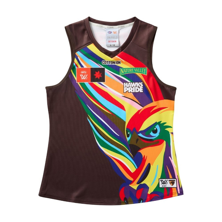 Hawthorn AFLW 2025 Adults Pride Guernsey