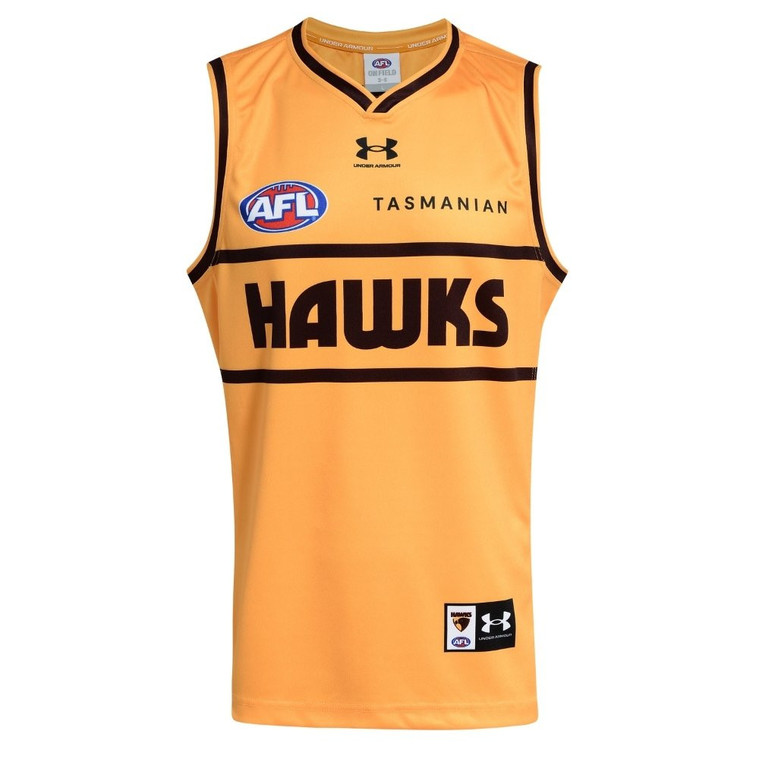 Hawthorn 2026 UA Mens Training Guernsey Gold