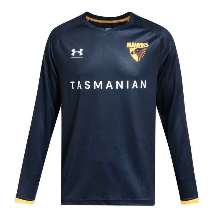 Hawthorn 2026 UA Mens LS Training Tee Navy