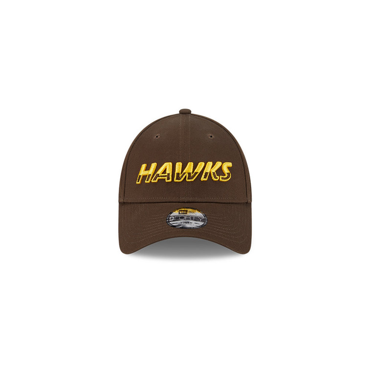 Hawthorn 2026 Q1 9Forty Split Script Cap Youth Brown