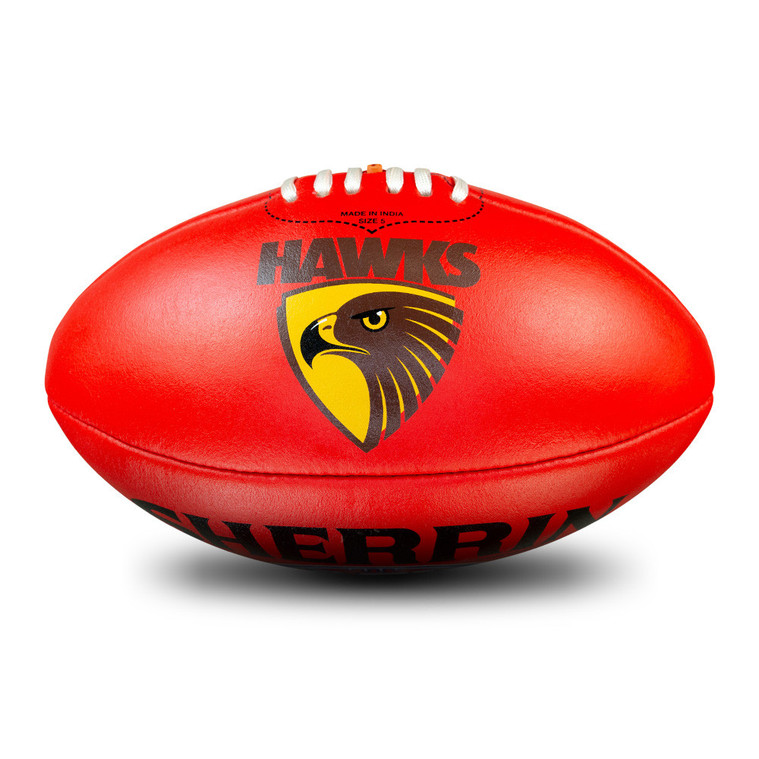 Hawthorn Sherrin Leather Team Football Size 5