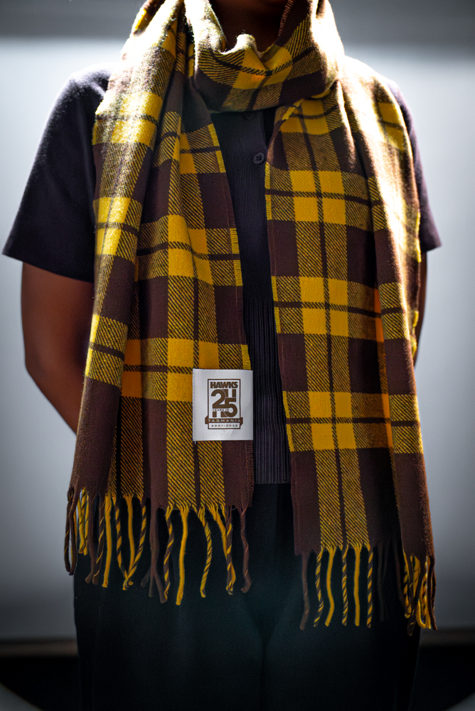 Hawthorn 25 years in Tasmania Wool Scarf