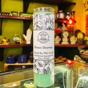 Money Drawing Pillar Candle Money Drawing Pillar Candle