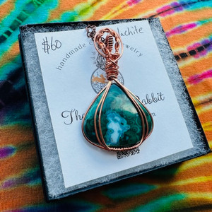Malachite Wire Wrap Pendent