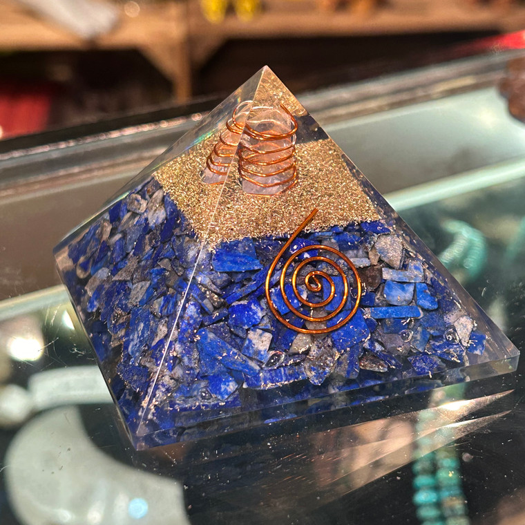 Lapis Lazuli Orgonite Pyramid