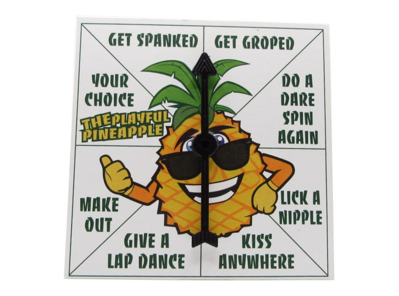Deviate Dare Playful Pineapple Lil Spinner Party Game for Swingers