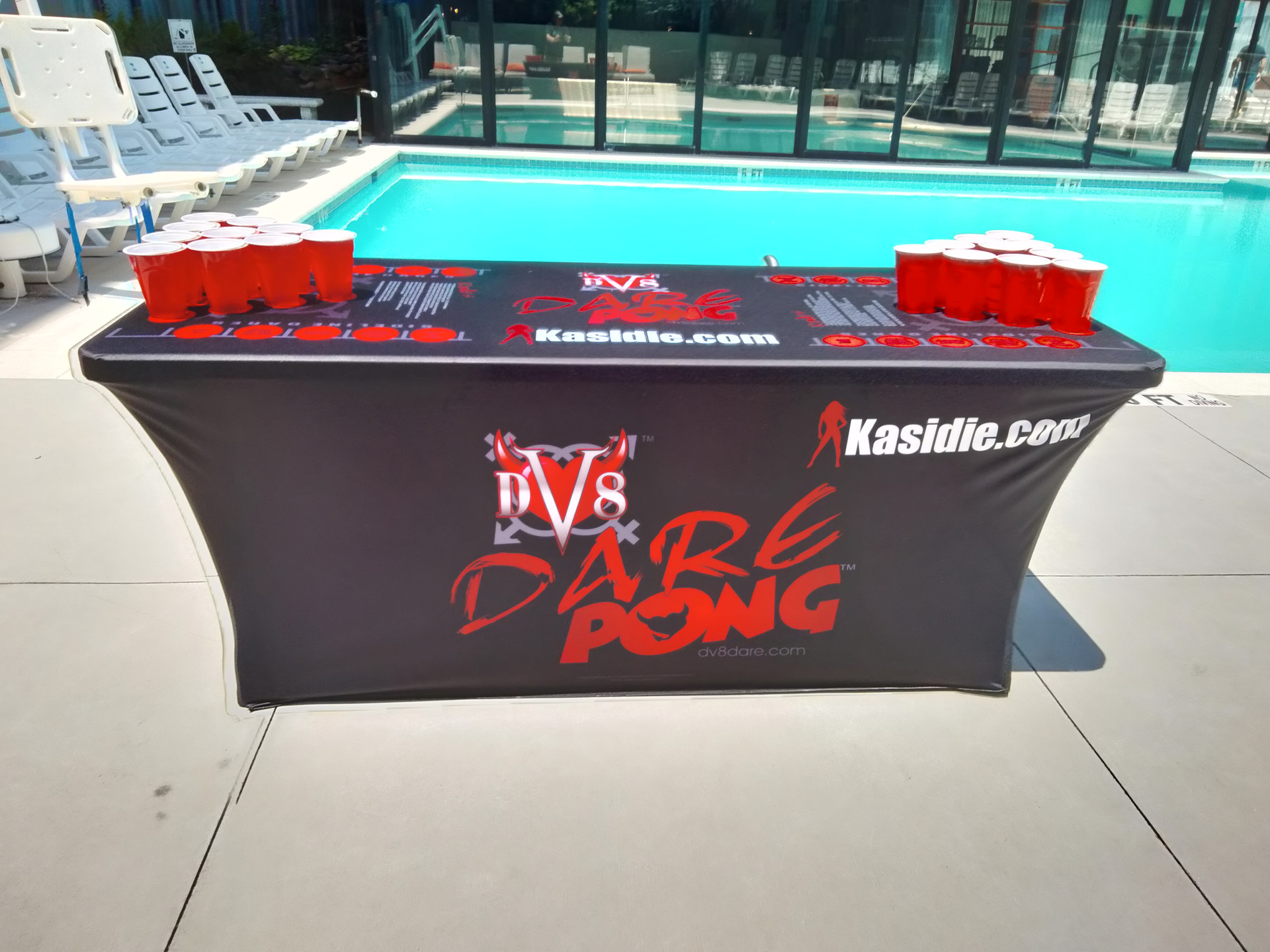 DV8 Dare Pong™ Cloth Beer Pong Table Cover