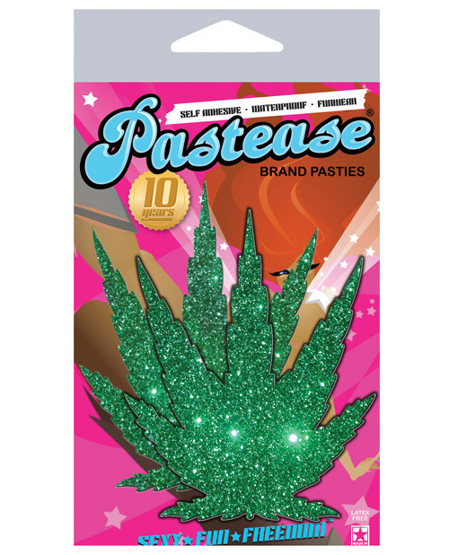 Pastease, Green Glitter Marijuana Leaf