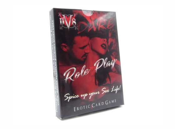 Adult Roleplay Card Game featuring Submissive and Power Play Dares. The most sought after erotic role-play scenarios